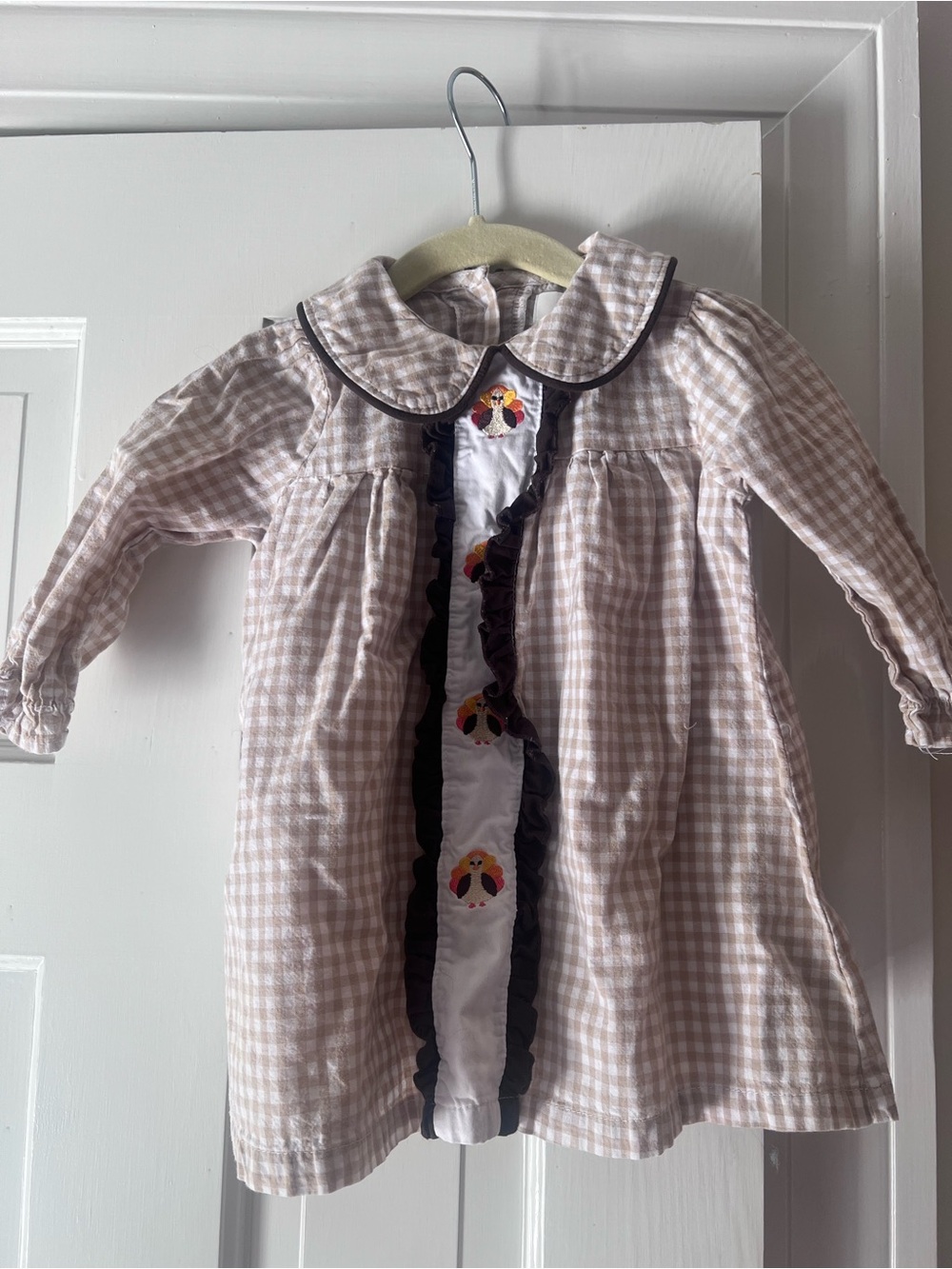 Thanksgiving Turkey Gingham Dress